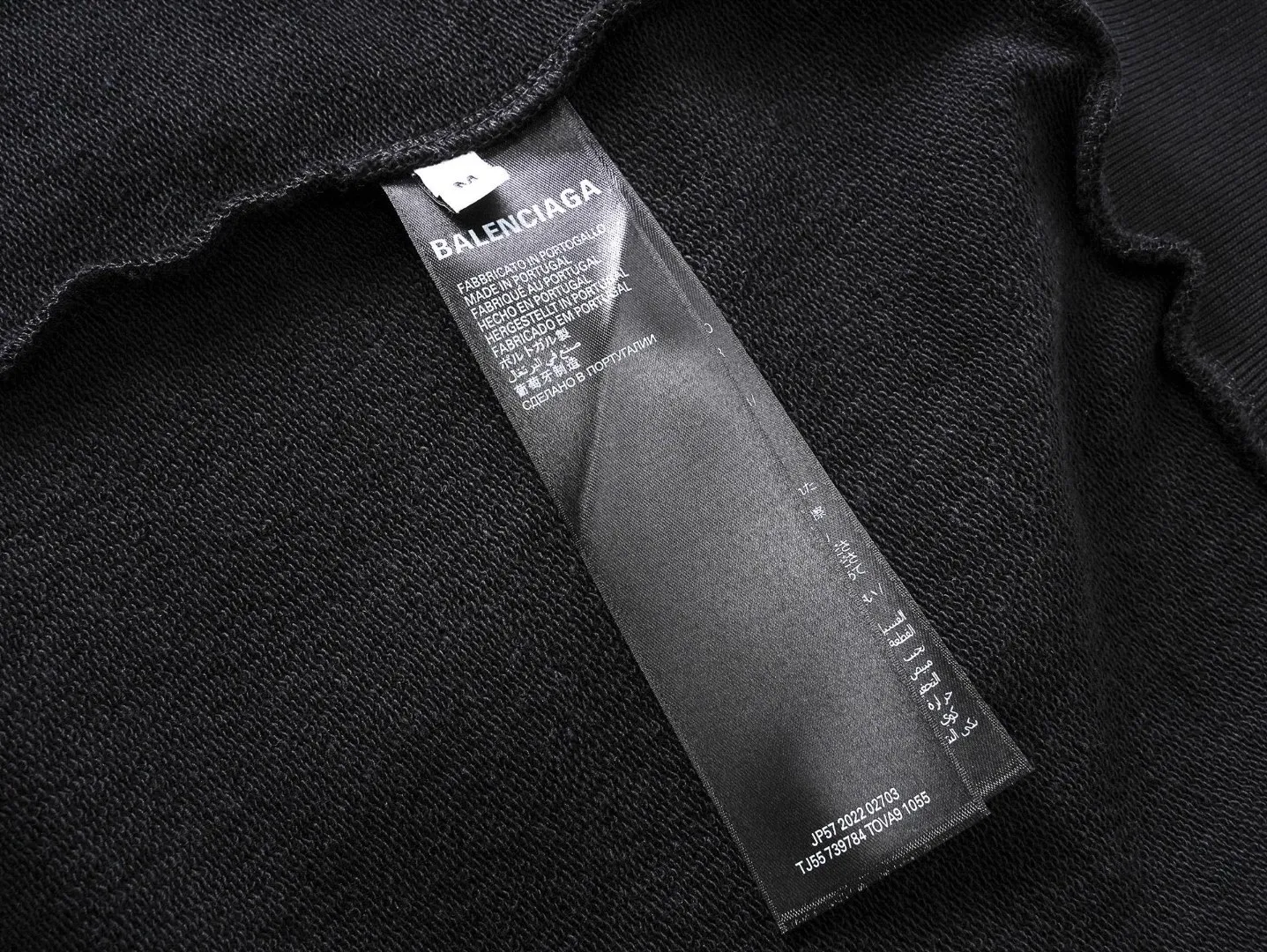 BALENCI*GA LOGO . . . . . 460g . Same Style -Color：Black -SIZE：Xs S M L 8988#